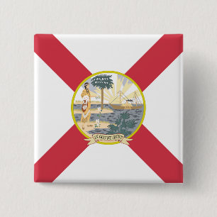 Florida Flag: Der Sonnenschein-Staat von Floridian Button