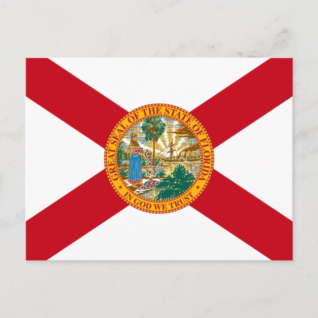 Florida Flag: Der Sonnenschein-Staat von Floridian Postkarte (Vorderseite)