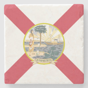Florida Flag: Der Sonnenschein-Staat von Floridian Steinuntersetzer