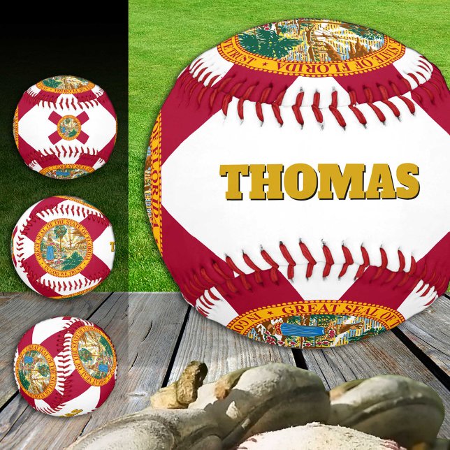 Florida Flag, Florida, Monogramm/Baseball Balls Baseball (Von Creator hochgeladen)