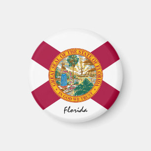 Florida Flag & Florida Staat USA / Sport Magnet
