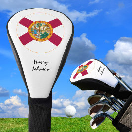 Florida Flag & Mit Monogramm Golf Clubs Cover Headcover