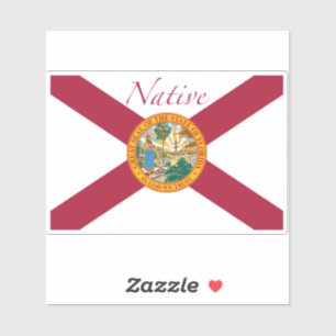 Florida Flag Native Aufkleber