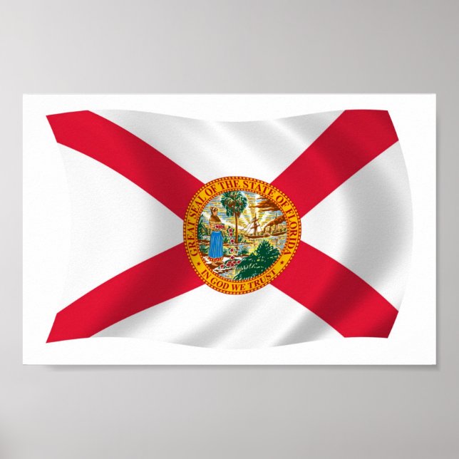 Florida Flag Poster Print (Vorne)