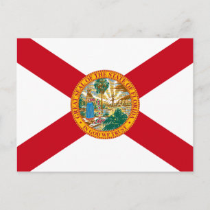Florida Flag Postkarte