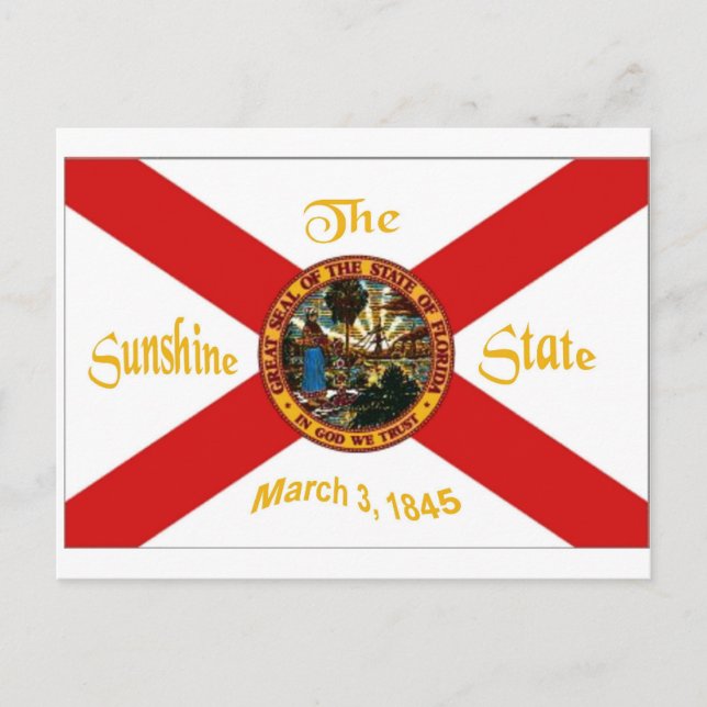 Florida Flag Postkarte (Vorderseite)