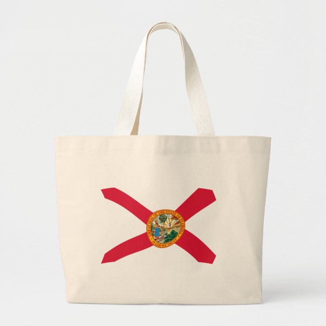 Florida Flag Tote Bag Jumbo Stoffbeutel (Vorne)