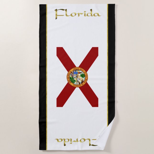 Florida-Flagge Strandtuch (Vorderseite)