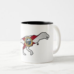 Florida-Flagge trex dinosaurer Tasse