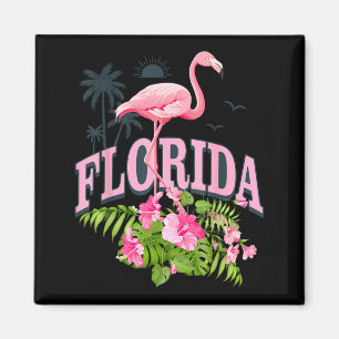 Florida Flamingo Tropische Pflanzen Souvenir Somme Magnet