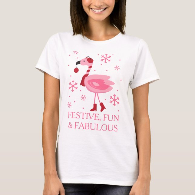 Florida-Flamingo-tropischer T-Shirt (Vorderseite)