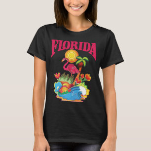 Florida Flamingo Tropisches Reisen T-Shirt