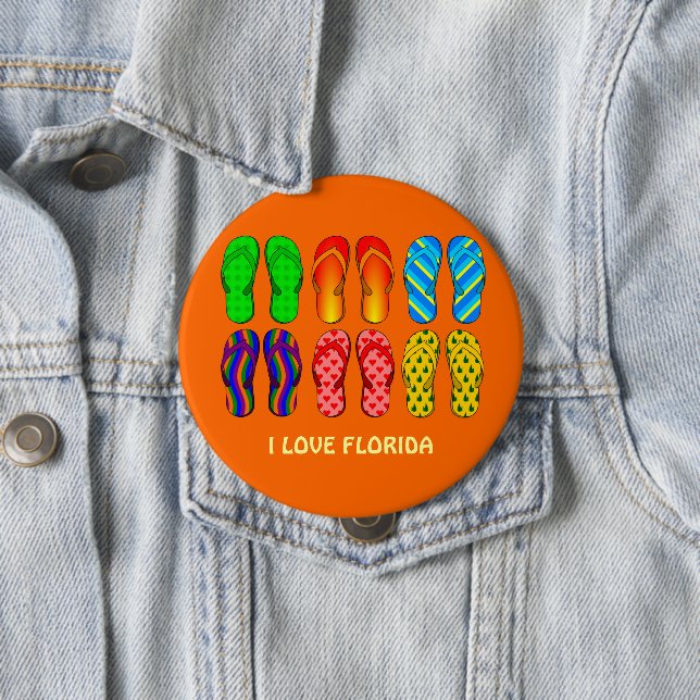 Florida: Flip Flops Button (Beispiel)