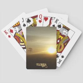 Florida Foggy Morning Sunrise Natural Fotografy Spielkarten