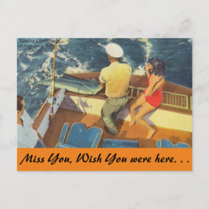 Florida, Ft. Lauderdale, Segelfischen Postkarte