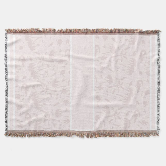 Florida Fun Light Pink Throw Rug Decke (Vorderseite)