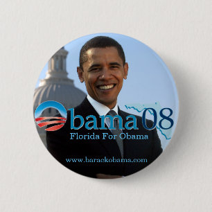 Florida für Obama-Knopf Button