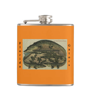 Florida Gators Flasche. Vinyl umwickelt Flachmann