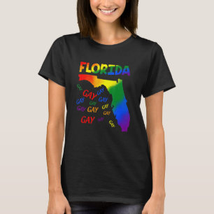 Florida Gay Say Gay Say Liebe Bleibe Proud Lgbtq G T-Shirt