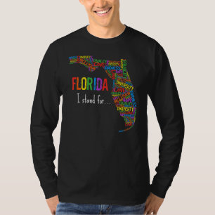 Florida Gay Say Gay Say Trans I Stand für Lgbtq Ga T-Shirt