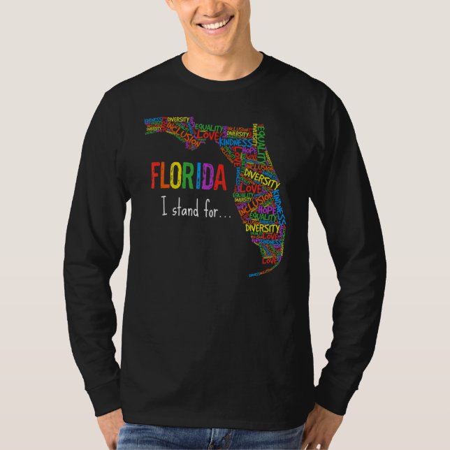 Florida Gay Say Gay Say Trans I Stand für Lgbtq Ga T-Shirt (Vorderseite)