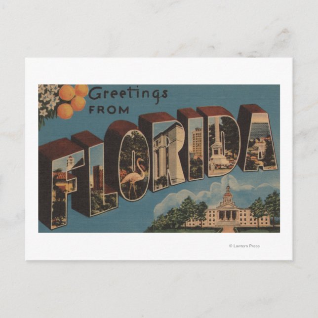 Florida (Gebäude Hauptstadt) - Großer Brief Postkarte (Vorderseite)