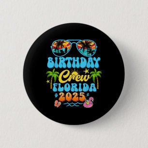 Florida Geburtstags-Crew-Urlaub-Kreuzfahrt Sommer Button