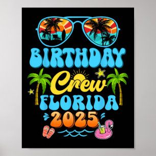 Florida Geburtstags-Crew-Urlaub-Kreuzfahrt Sommer  Poster