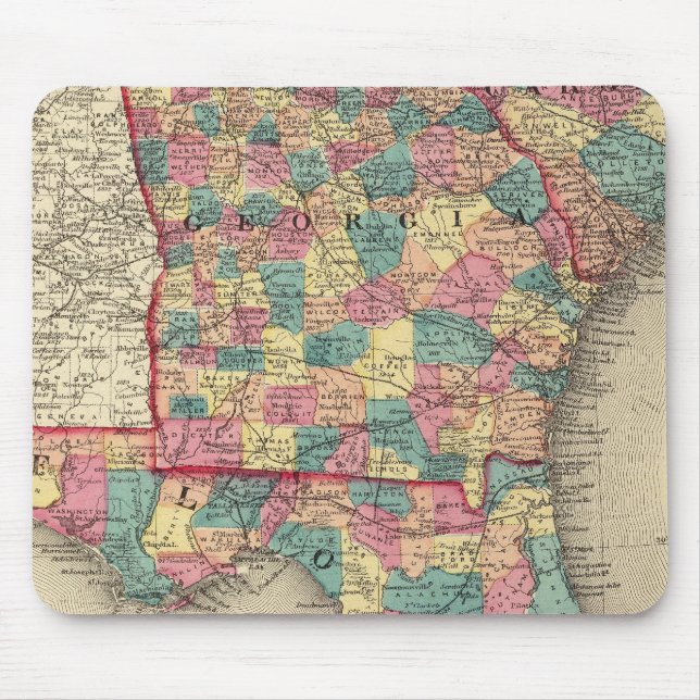 Florida, Georgien und South Carolina 2 Mousepad (Vorne)