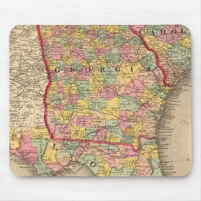 Florida, Georgien und South Carolina Mousepad (Vorne)