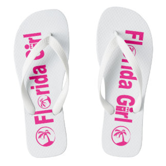 Florida Girl Flip Flops, breite Streifen Flip Flops