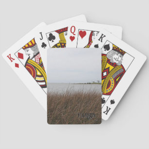Florida Golfküste Verbietet Needlerush Foto Spielkarten