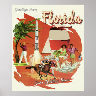 Florida Gottes Wartezimmer Poster