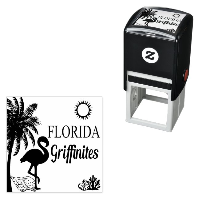 Florida Griffinites Selbstgefällige Briefmarke Permastempel (Beispiel)