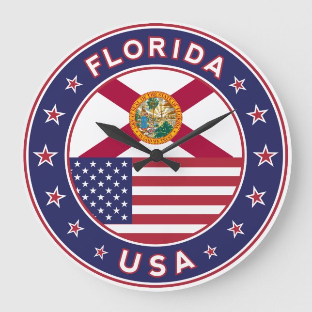 Florida Große Wanduhr (Vorderseite)