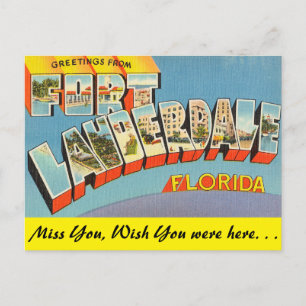 Florida, Grüße aus Fort Lauderdale Postkarte