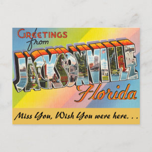 Florida, Grüße aus Jacksonville Postkarte