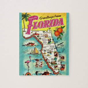 Florida Grußkarte 8x10 Jigsaw Puzzle