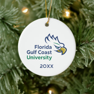 Florida Gulf Coast University Feiertag Keramik Ornament