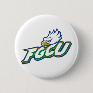 Florida Gulf Coast University FGCU Azul Eagles Button