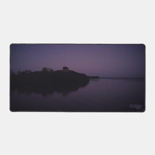 Florida Gulf Shore Beach vor Sunrise Foto Schreibtischunterlage (Vorderseite)