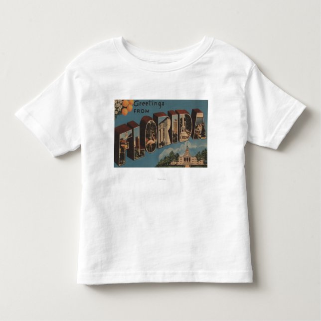 Florida (Hauptstadts-Gebäude) - großer Buchstabe Kleinkind T-shirt (Vorderseite)