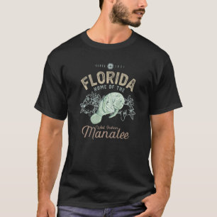 Florida, Heimat der Seekuh Manatee 3 T-Shirt
