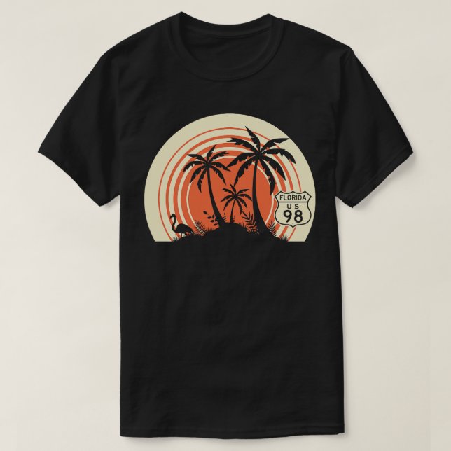 Florida Highway 98 Beach T-Shirt (Design vorne)