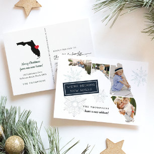 Florida Holiday Moving Ankündigung Postkarte