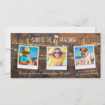 Florida Holiday Sand ist die neue 3-Foto-Fotokarte