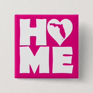 Florida Home Heart State Button Abzeichen Pin