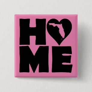 Florida Home Heart State Button Abzeichen Pin