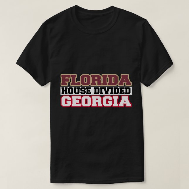 Florida House geteilt Georgien T-Shirt (Design vorne)