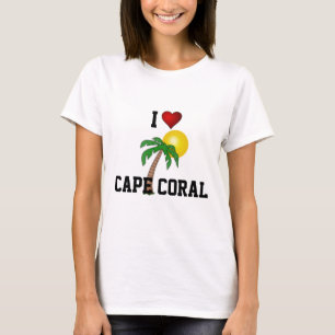 Florida: Ich Liebe Cape Coral Palme und Sonne T-Shirt